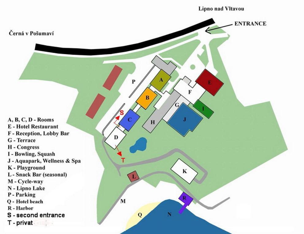Lipno Wellness - Frymburk C104 Privat Family Room Kültér fotó